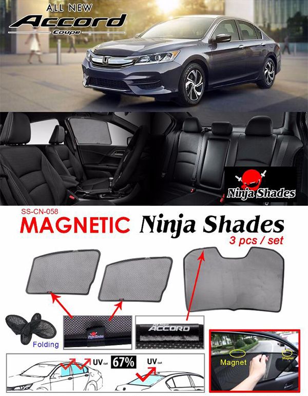 Buy HONDA ACCORD Facelift 2016 2018 NINJA SHADES UV Proof Custom Fit